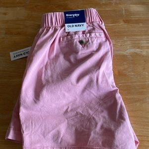 NWT Old Navy Pink Everyday Shorts with elastic waistband, Size 6